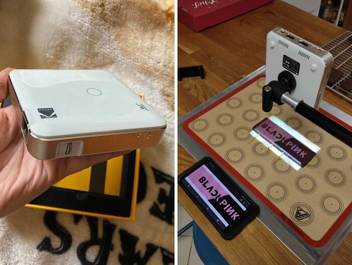 Experience Big Screen Entertainment Anywhere With KODAK Luma 150 Ultra Mini Pocket Pico Projector: Featuring Built-In Rechargeable Battery & Speaker