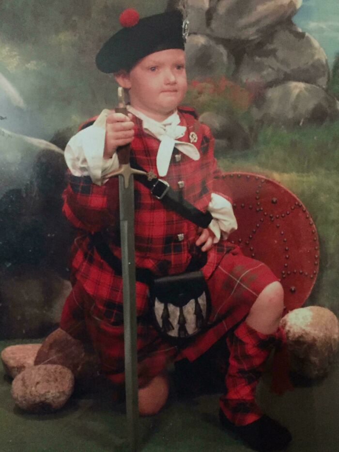 Mum Told Me To Smile For The Camera, I Refused Because I Was A Serious Warrior