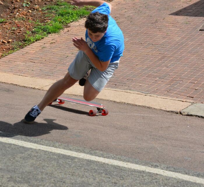 Just Seconds Before He Hits The Ground