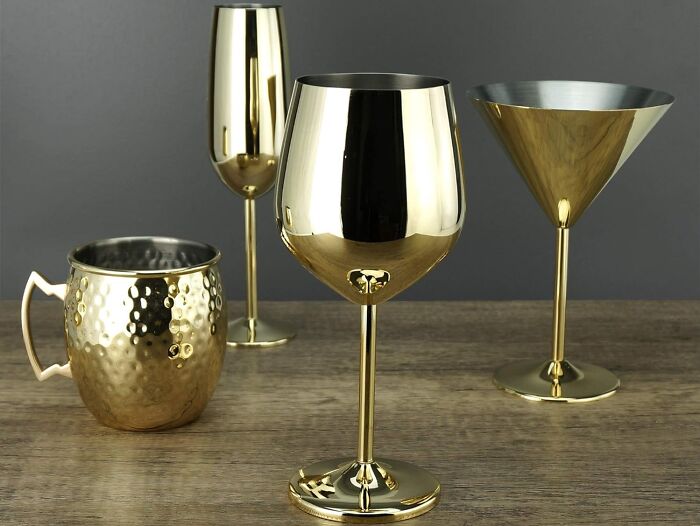 Raise The Bar With PG Stainless Steel Stem Wine Glass: Elevate Your Wine Enjoyment With Timeless Elegance!