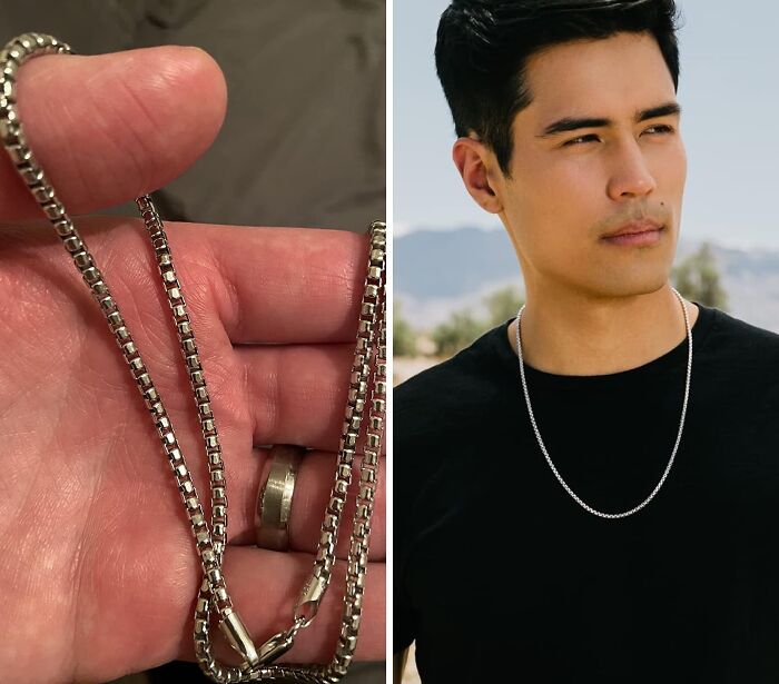 Elevate Your Style With Next Level Jewelry's Genuine Solid Sterling Silver Round Box Link Rhodium Heavy-Duty Necklace Chain!