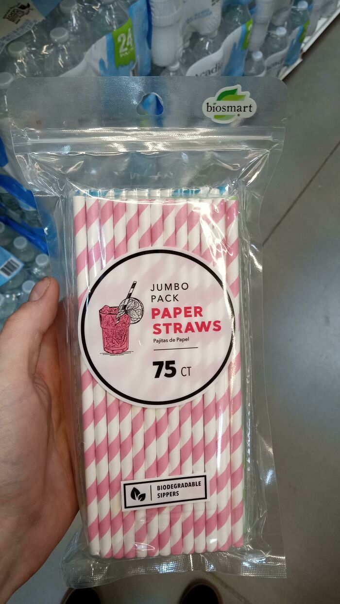 These "Biosmart" Straws That Come In A Plastic Bag, With Smaller Plastic Bags Inside For Each Individual Color