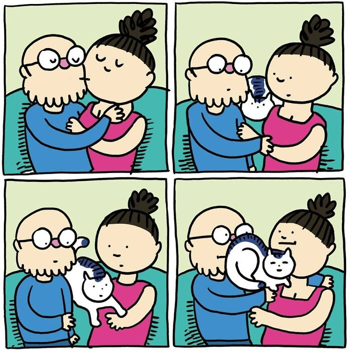 Humorous And Adorable Cat Comic By Pussloose