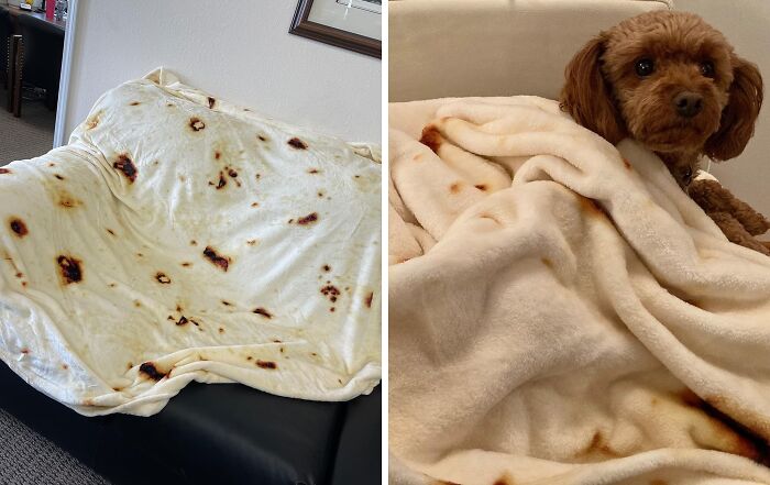 Wrap Yourself In Whimsy With The Mermaker Burritos Tortilla Throw Blanket: Embrace Cozy Comfort In Deliciously Fun Style!