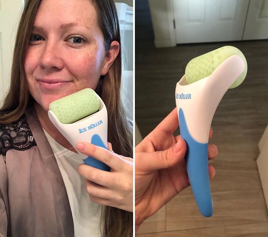 Chill Out With Esarora Ice Roller: Your Cool Solution To Puffiness & Pain!