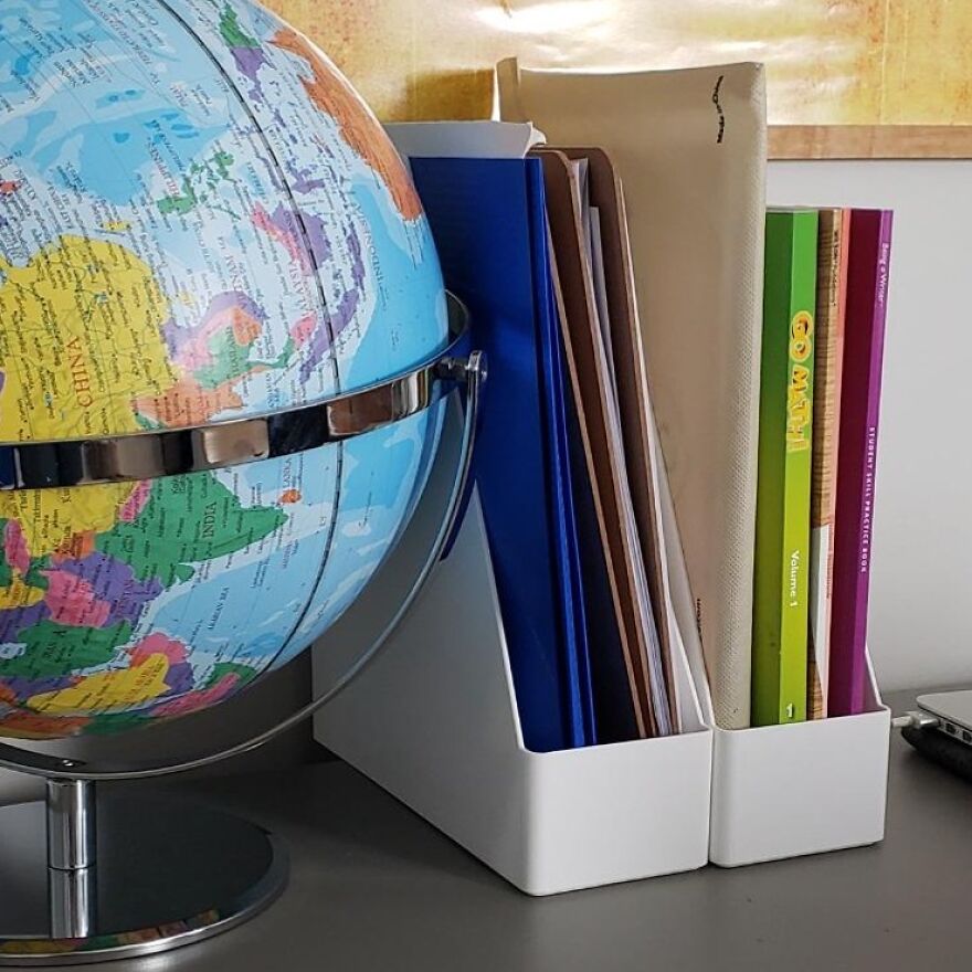  Rectangular Desk Organizer - Perfect For Efficient Magazine And Document Management