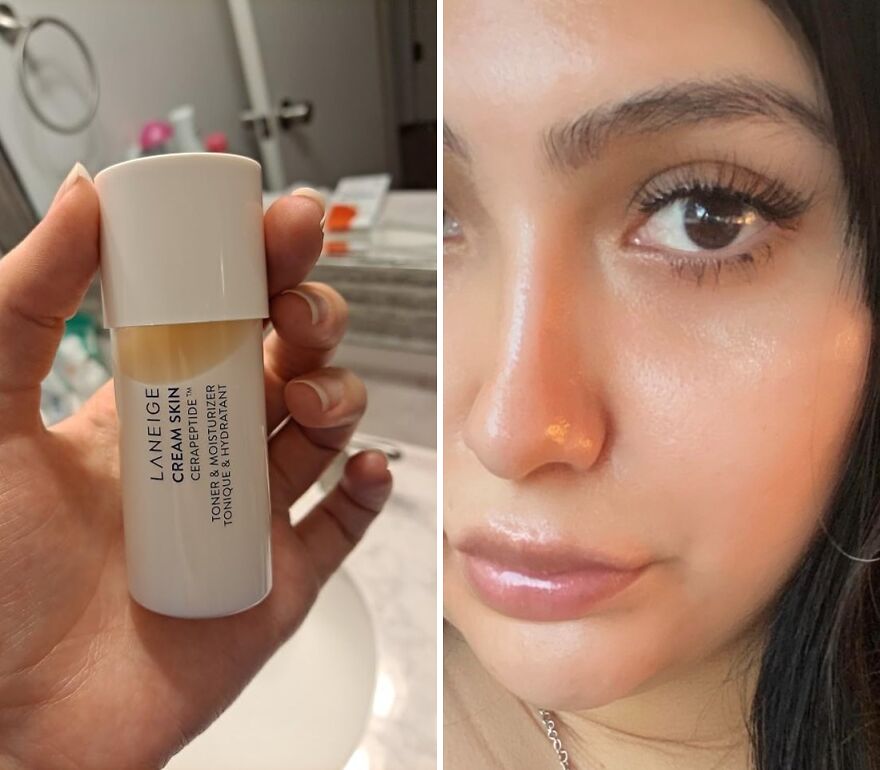 Elevate Your Skincare Game With The 2-In-1 Wonder For A Hydrated, Happy, And Resilient Complexion Laneige Mini Cream Skin Toner & Moisturizer !