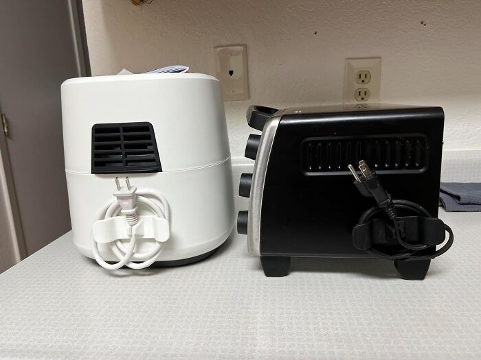Tame Your Tangled Cords: Kitchen Appliance Cord Organizer - Stick-On Solution!