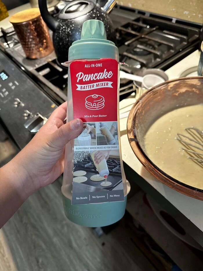  Pancake Batter Mix Bottle Is The Secret Ingredient For A Fluff-Inducing Formula - Whipping Up A Frenzy Of Fluffy Fun, One Swoosh Of The Bottle At A Time
