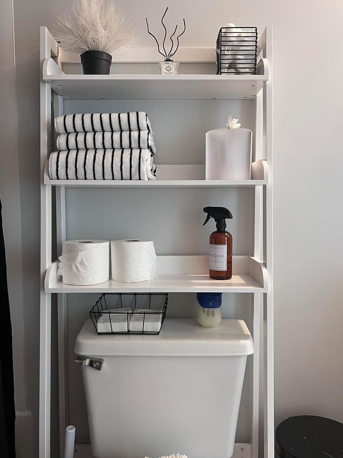 Make Room To Bloom: 3-Shelf Bathroom Organizer Fits Perfectly Over The Toilet!