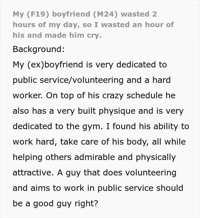 "Started Crying, Pouting, And Stomping His Legs": Guy Shows His True Colors After GF's Revenge