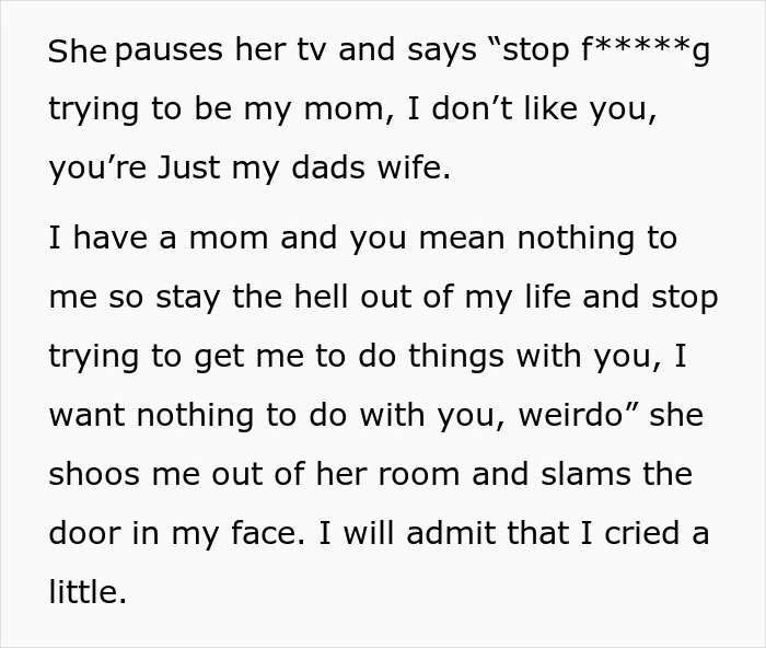 “You Mean Nothing To Me”: Teen Regrets Her Words To Stepmom After Being Denied Beach Trip “You Mean Nothing To Me”: Teen Regrets Her Words To Stepmom After Being Denied Beach Trip