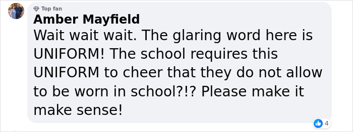 School Called Out For Double Standards After Cheerleader Is Told To Cover Up