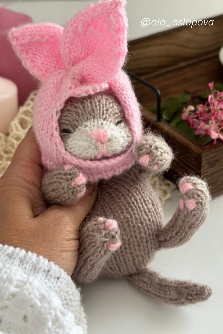 ❤️my Funny Sleeping Kitten Knitting Pattern ❤️