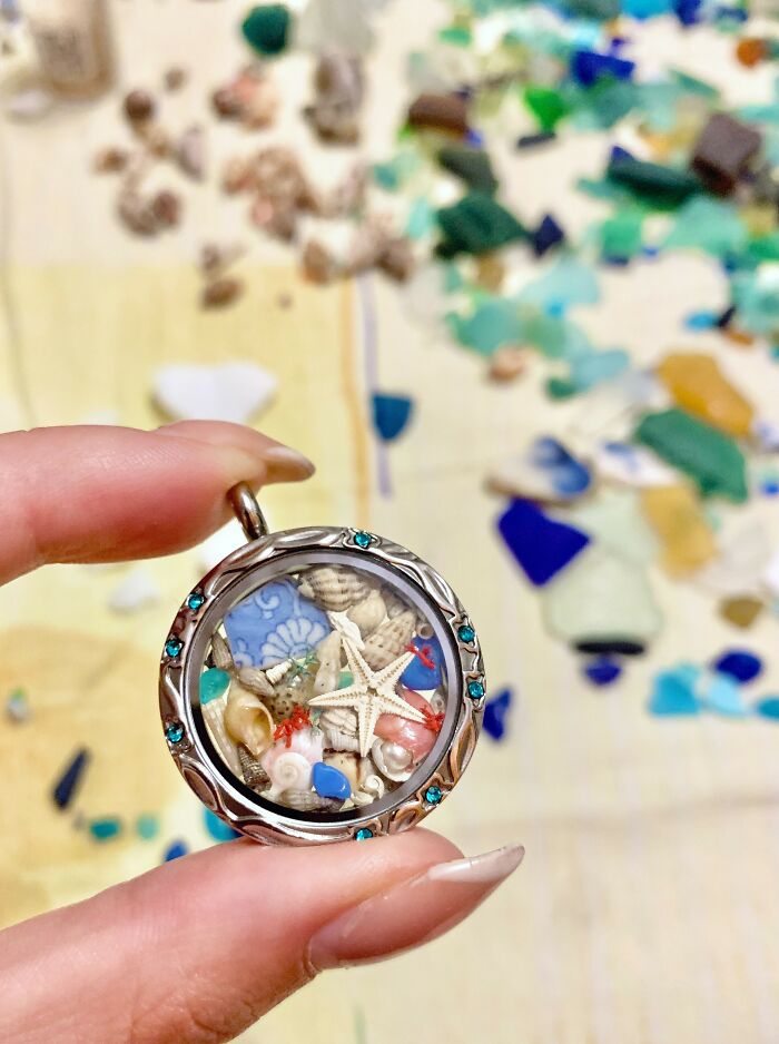 Beach Treasure Locket Necklace