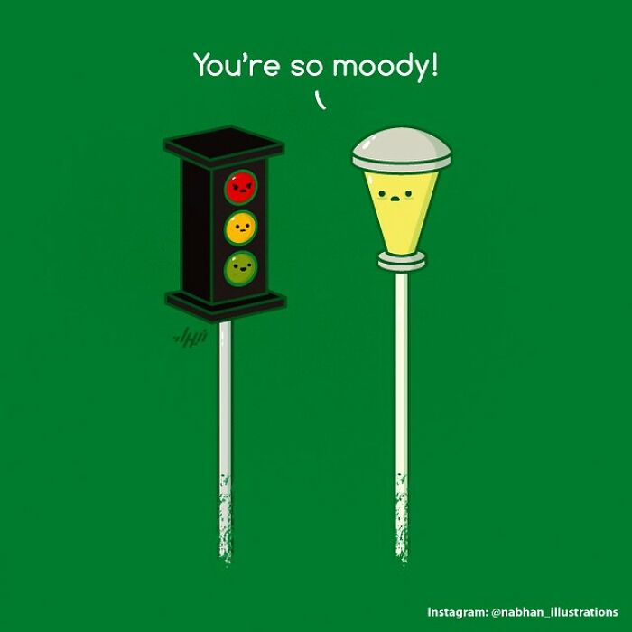 Fun Double Meaning Illustrations By Nabhan Abdullatif