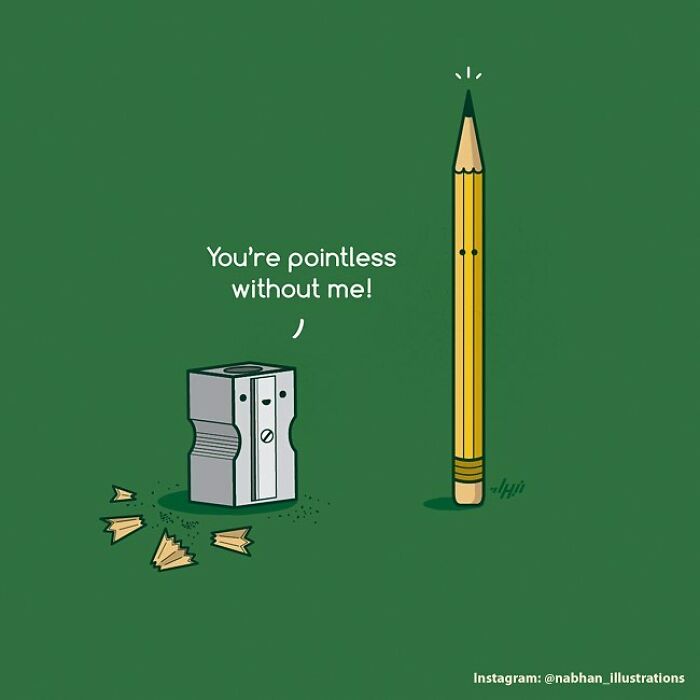 Fun Double Meaning Illustrations By Nabhan Abdullatif