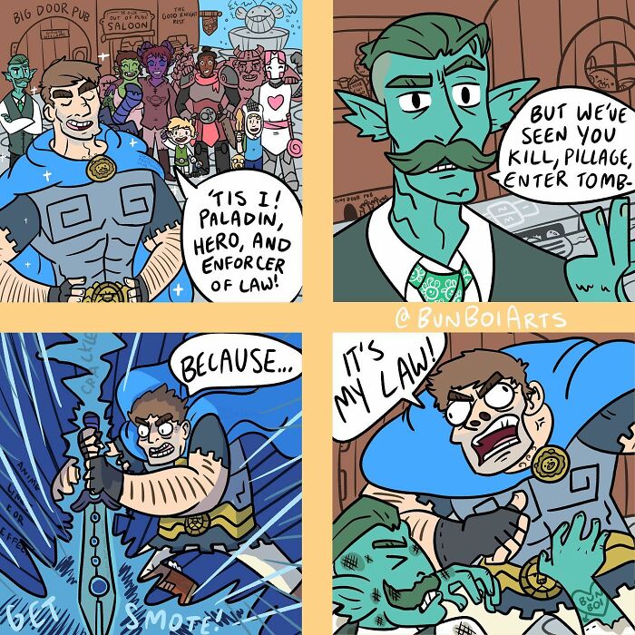 Funny Comics Based On Fantasy World By Jakey Boi Arts (New Pics)