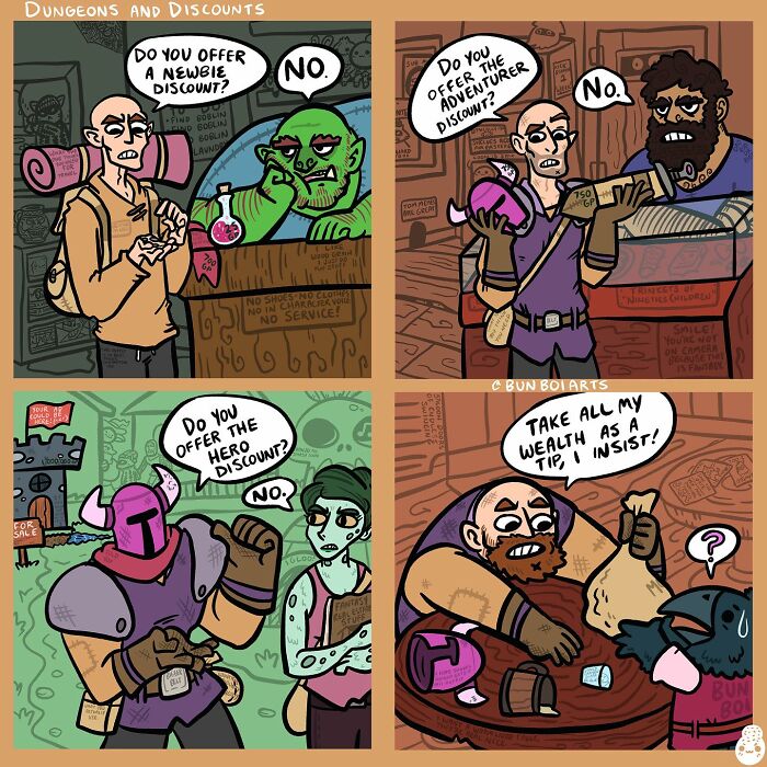 Funny Comics Based On Fantasy World By Jakey Boi Arts (New Pics)