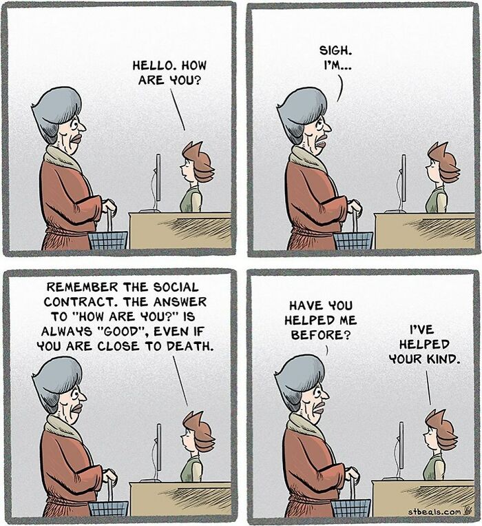 Comic Capturing The Absurd Humor Of Working In A Retail Store By Stephen Beals