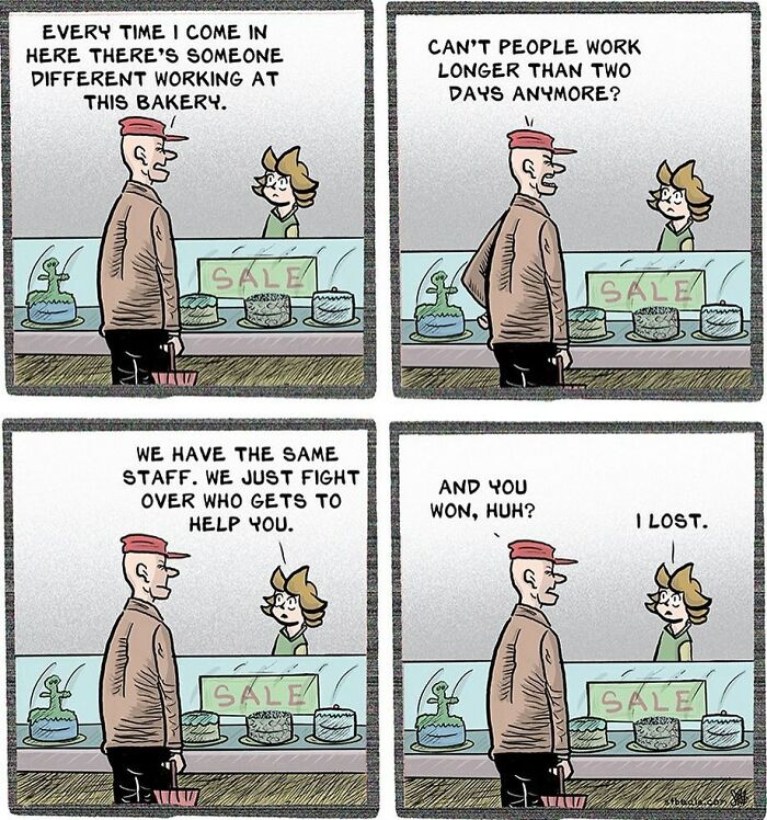 Comic Capturing The Absurd Humor Of Working In A Retail Store By Stephen Beals