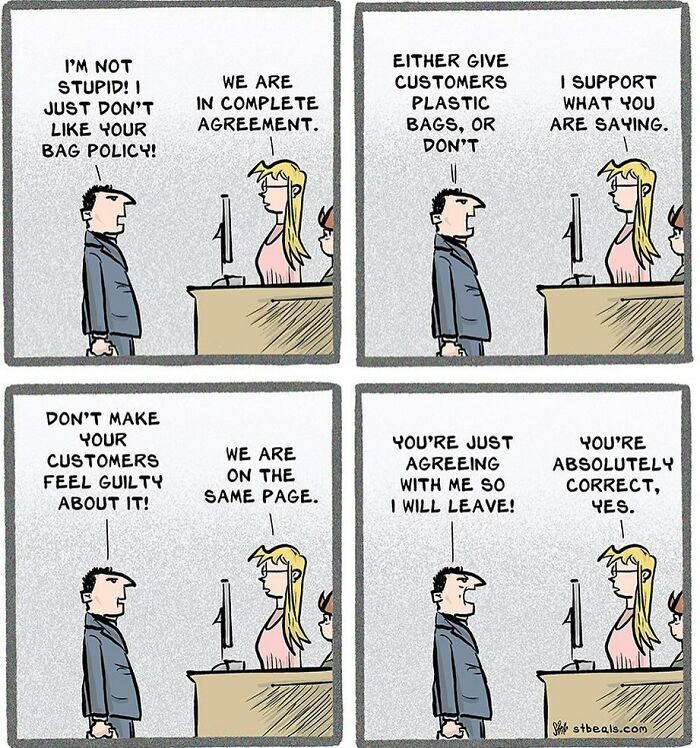 Comic Capturing The Absurd Humor Of Working In A Retail Store By Stephen Beals