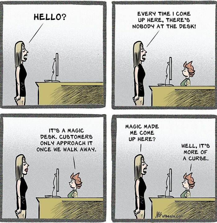 Comic Capturing The Absurd Humor Of Working In A Retail Store By Stephen Beals