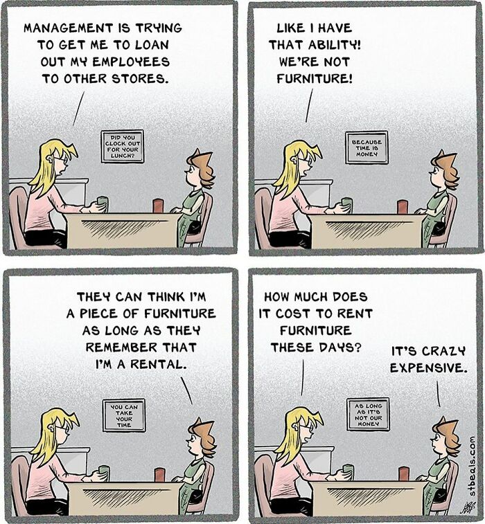 Comic Capturing The Absurd Humor Of Working In A Retail Store By Stephen Beals