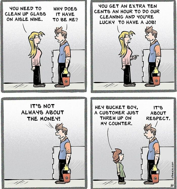 Comic Capturing The Absurd Humor Of Working In A Retail Store By Stephen Beals