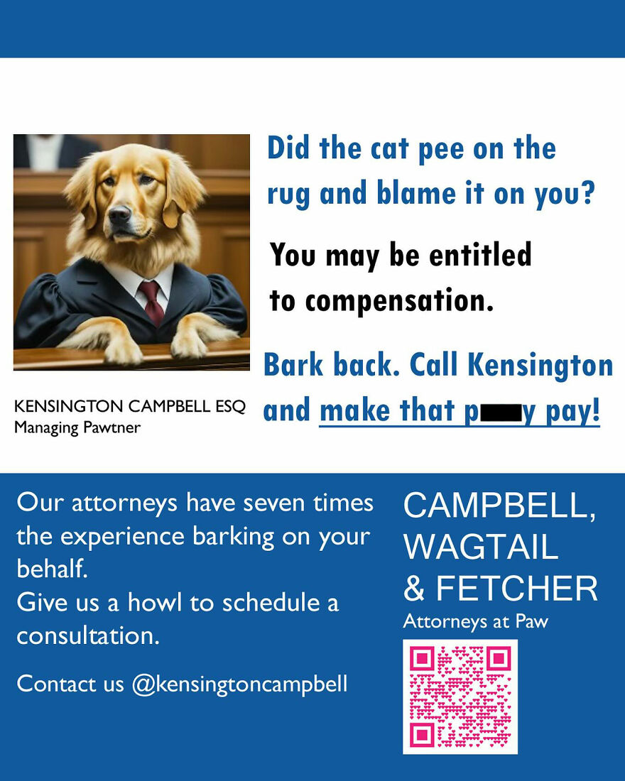 Funny Personal Injury Ads For Dogs (11 Pics)