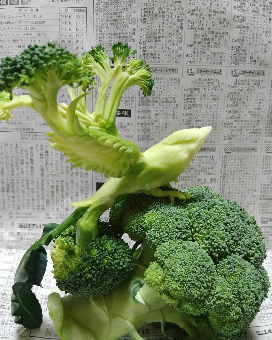 Gaku Carving, A Food Carving Artist, Changes Vegetables And Fruits Into Surprising Artworks (New Pics)
