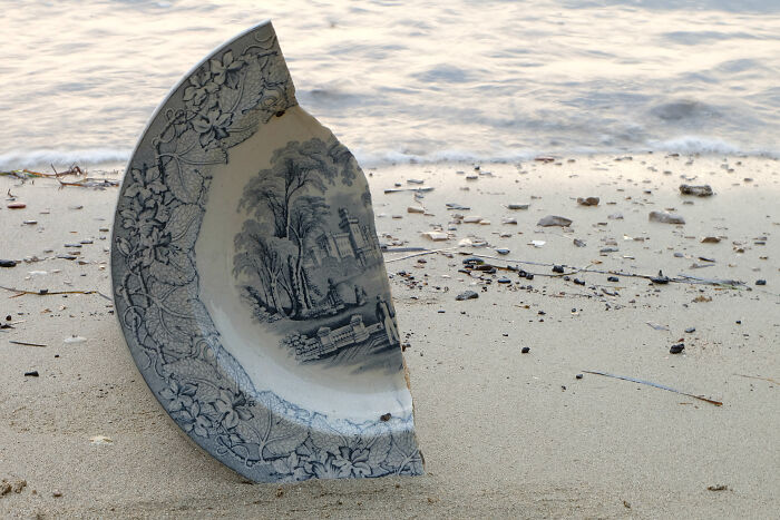 Half Of A French Plate From The 1860s