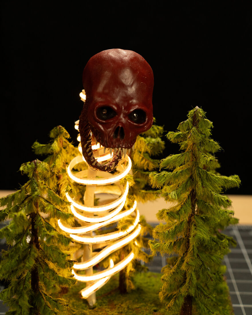 I Made An Epic Fantasy Diorama "The Flaming Gatekeeper"