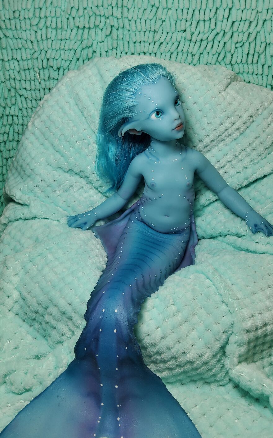 I Came Up With And Made Mermaid Dolls Whose Hair Is Made Of Natural Mohair