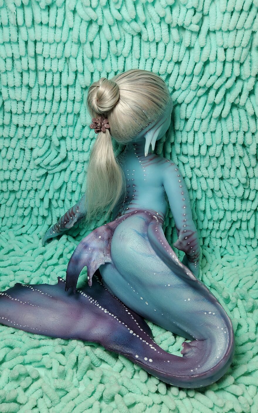 I Came Up With And Made Mermaid Dolls Whose Hair Is Made Of Natural Mohair