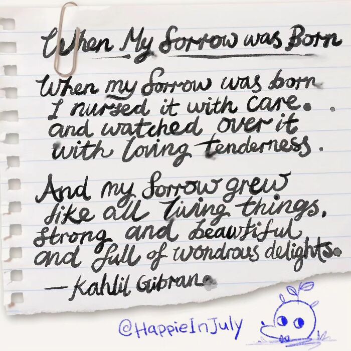 I Created A Webcomic About A Depression Named Happie And A Girl Named July, And How They Learn To Live With Each Other