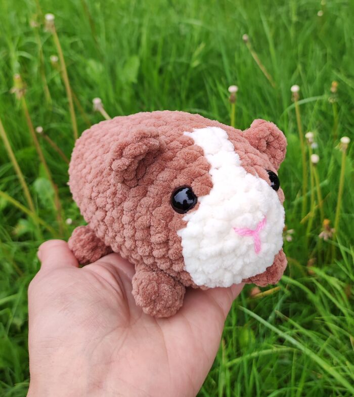 My Crochet Guinea Pig Toys From The Same Pattern But In Different Colors (15 Pics)