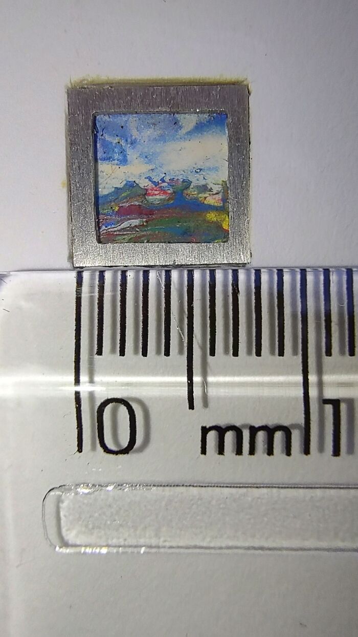 I Create The Smallest Painting In The World (16 Pics)