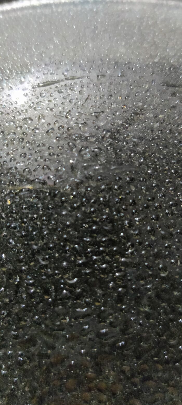 Didn't Take Many Photos. Here Is One I Took . Dew On My Helmet Visor