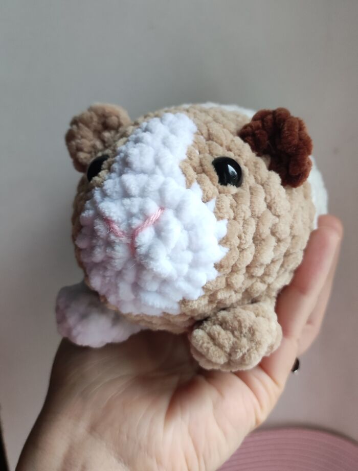 My Crochet Guinea Pig Toys From The Same Pattern But In Different Colors (15 Pics)