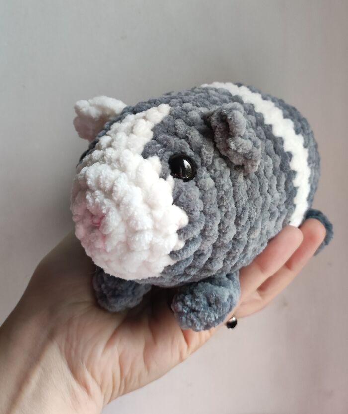 My Crochet Guinea Pig Toys From The Same Pattern But In Different Colors (15 Pics)