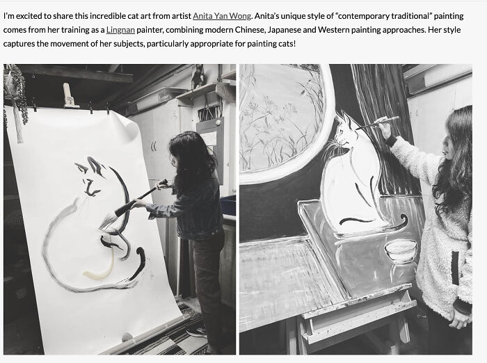 Portrait Of Asian American Cat Painter Anita Yan Wong Featured On Hauspanther.com