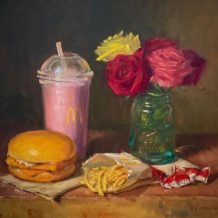 Meet Noah Verrier's Hyperrealistic Oil Paintings Of Food