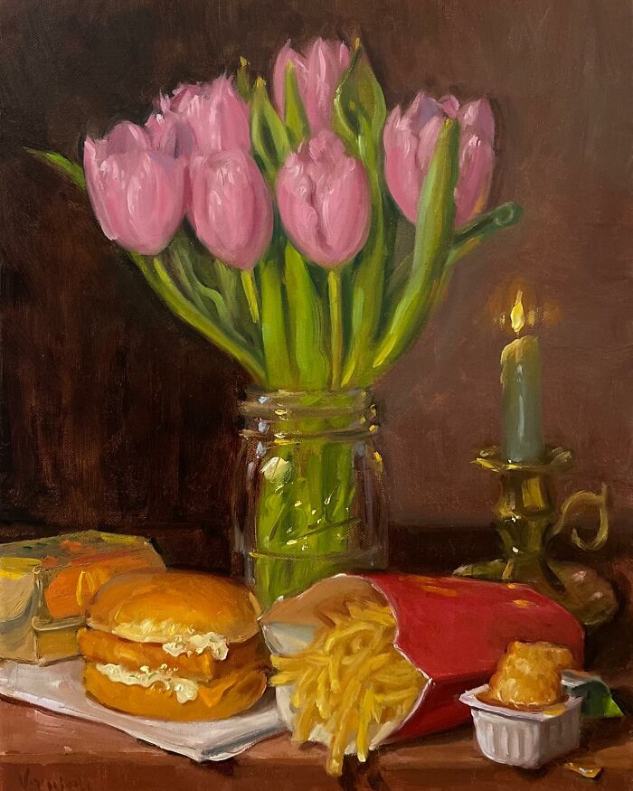 Meet Noah Verrier's Hyperrealistic Oil Paintings Of Food