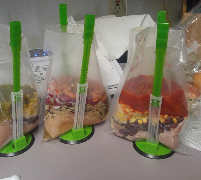 Hands-Free Baggy Magic: Jokari Original Adjustable Rack Stand, Convenience At Its Best!