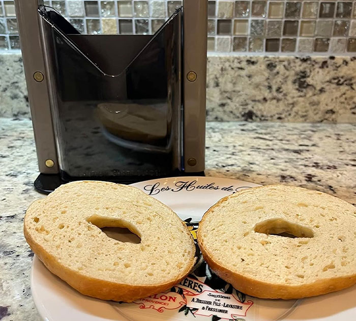 Slice Bagels Like A Pro With The Original Bagel Guillotine: A Game-Changer For Breakfast!
