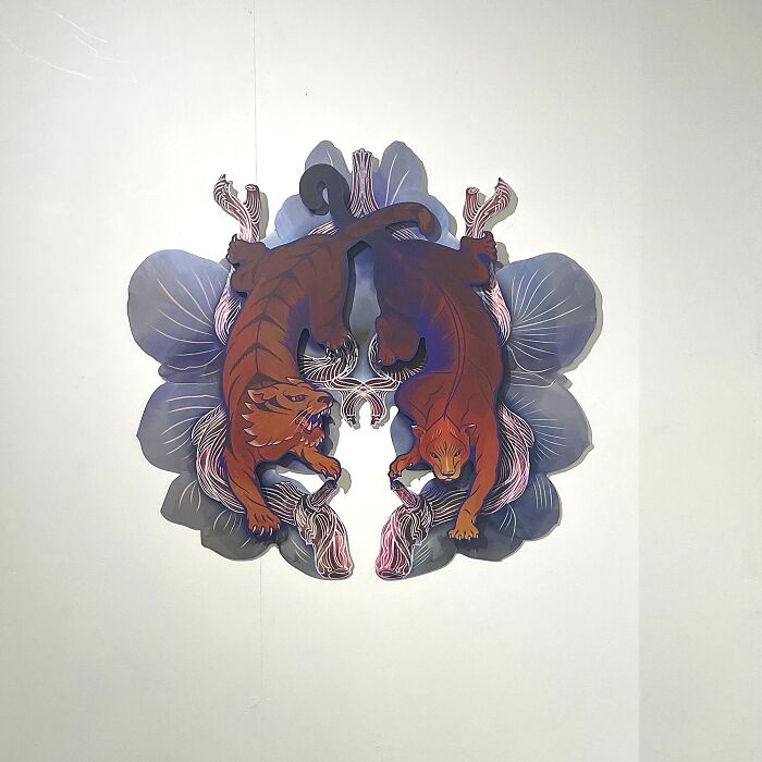 Panther & Tiger Descending