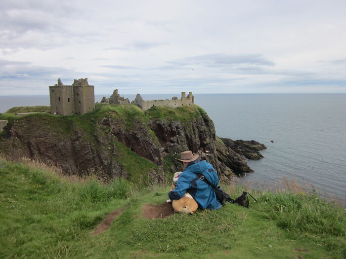 Dunnottar Castle Near Stonehaven, Aberdeenshire In Scotland