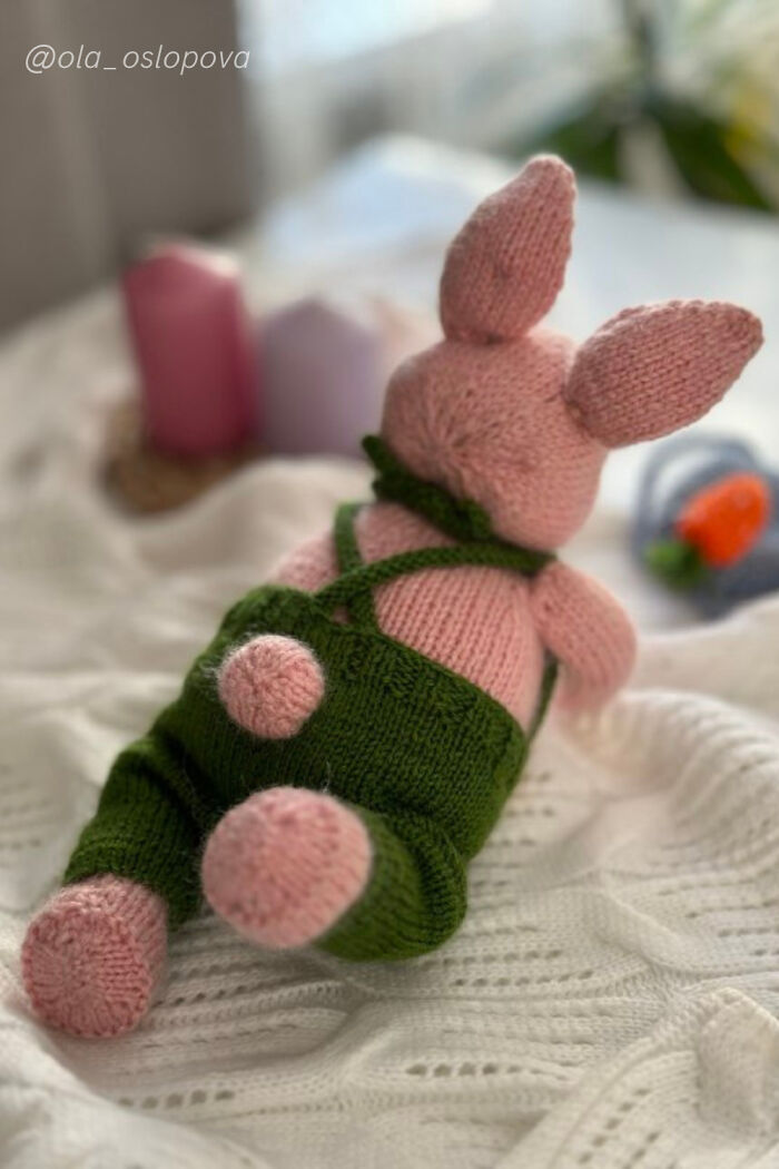 The Result Of My Little Bunny Knitting Pattern