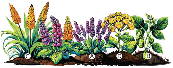 Illustrations of different kind of flowers in one place Illustrations of different kind of flowers in one place